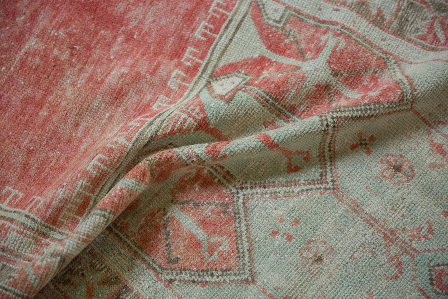 2.5x5 Vintage Distressed Oushak Rug Runner