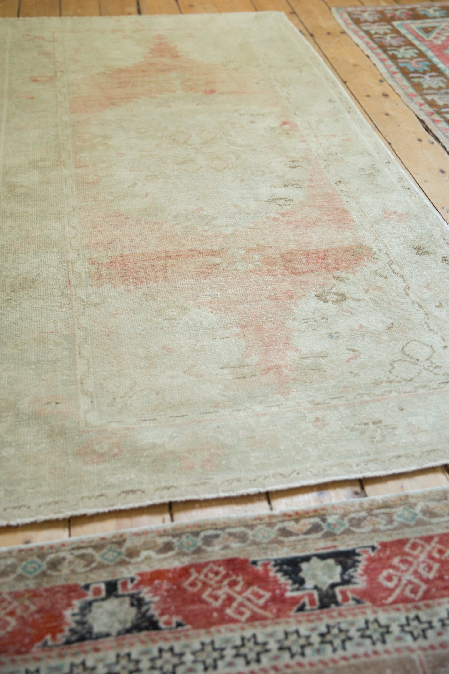 3.5x7 Vintage Distressed Oushak Rug Runner