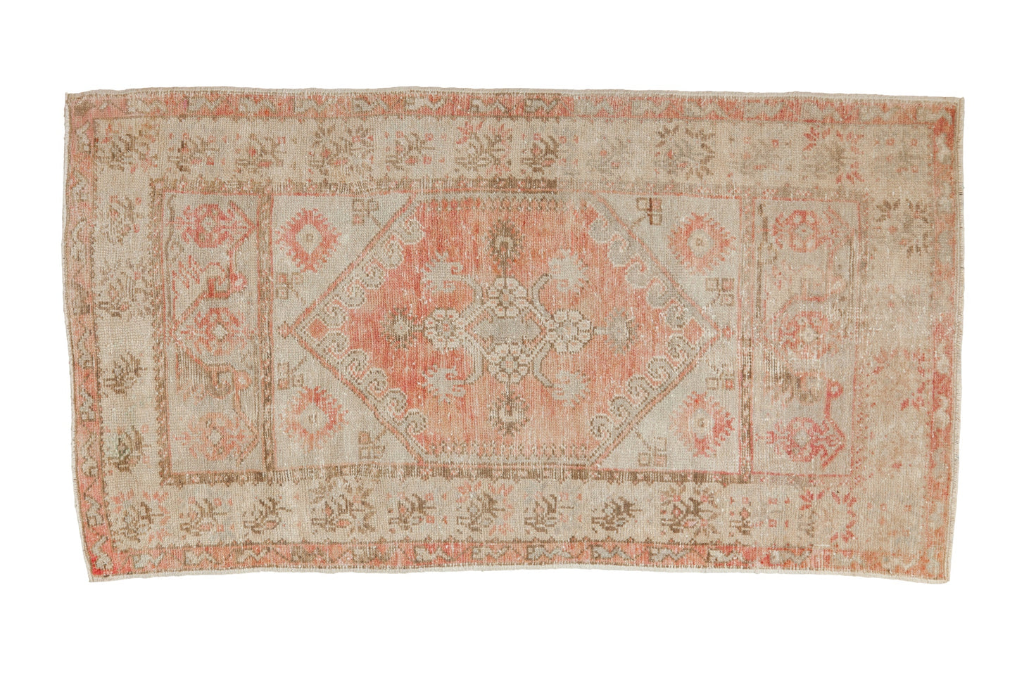 2.5x5 Vintage Distressed Oushak Rug Runner