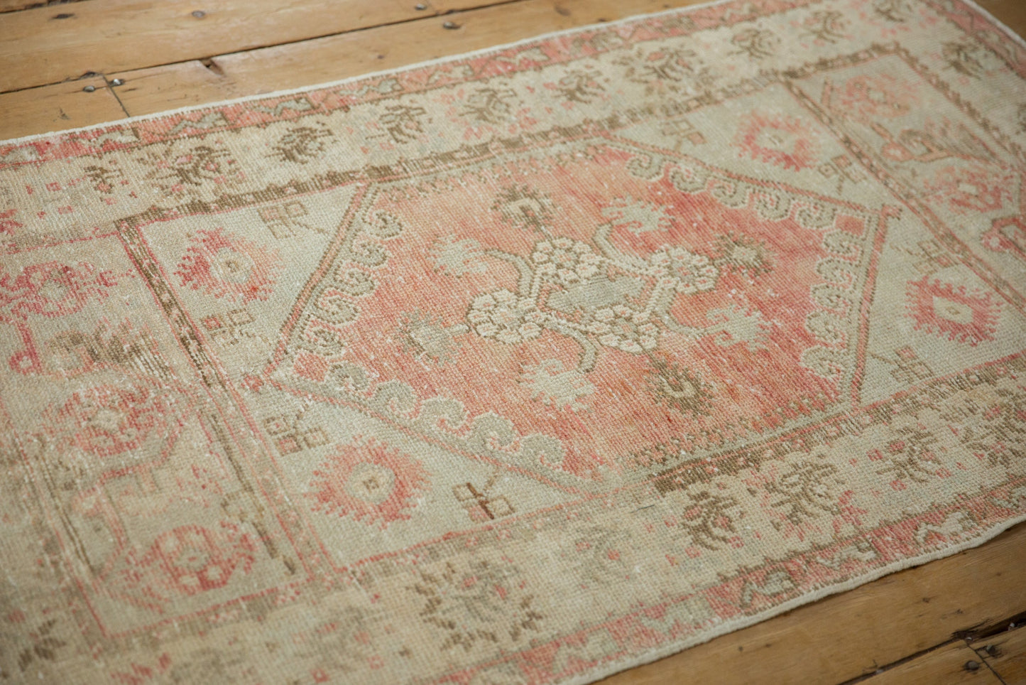 2.5x5 Vintage Distressed Oushak Rug Runner