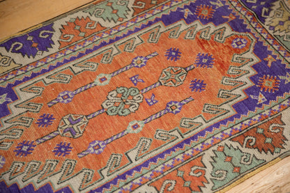 2.5x4 Vintage Distressed Oushak Rug