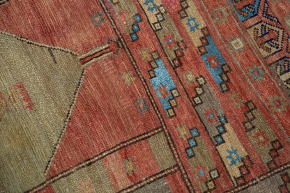 2.5x3 Vintage Distressed Oushak Square Rug