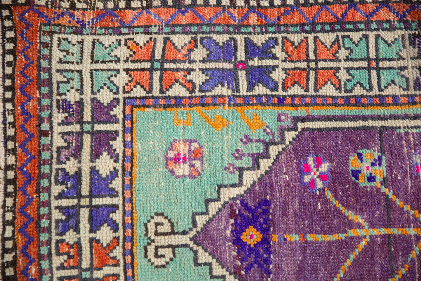 2.5x5 Vintage Distressed Oushak Rug Runner