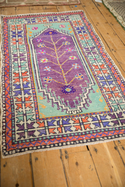2.5x5 Vintage Distressed Oushak Rug Runner