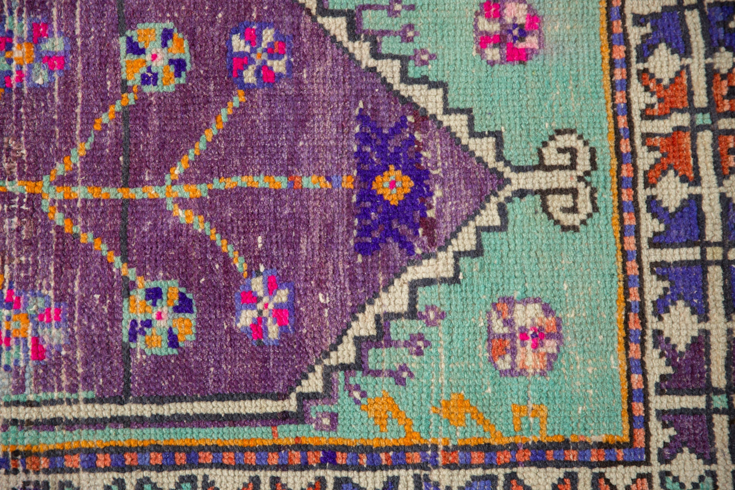 2.5x5 Vintage Distressed Oushak Rug Runner
