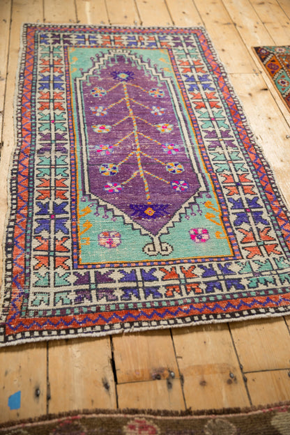 2.5x5 Vintage Distressed Oushak Rug Runner