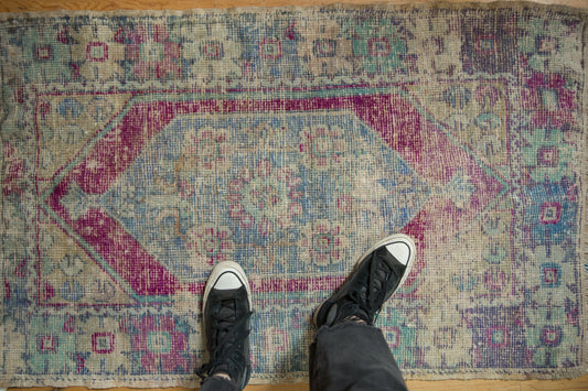 2.5x4.5 Vintage Distressed Oushak Rug