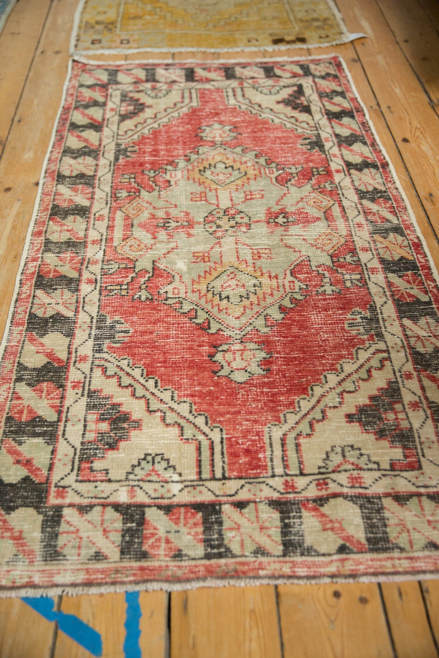 2.5x5.5 Vintage Distressed Oushak Rug Runner