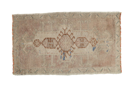 1.5x3 Vintage Distressed Oushak Rug Mat