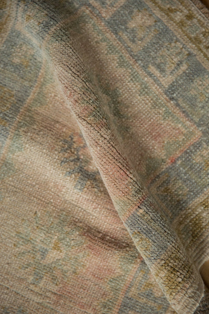 1.5x3 Vintage Distressed Oushak Rug Mat