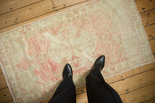 2.5x5 Vintage Distressed Oushak Rug Runner