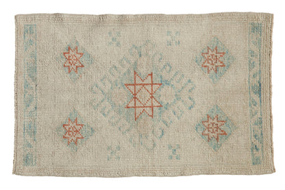 2x3.5 Distressed Oushak Rug