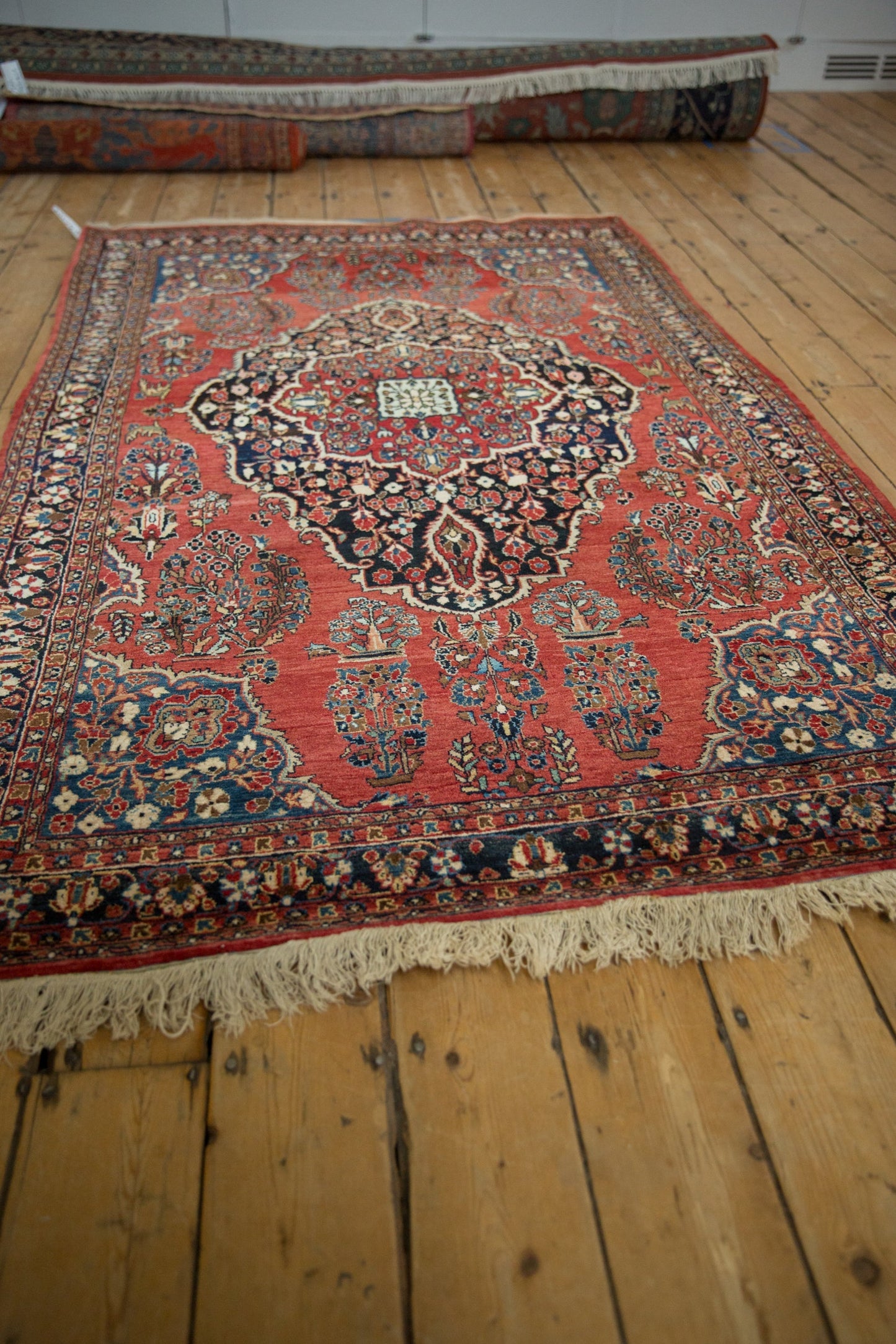 4.5x7 Vintage Sarouk Rug