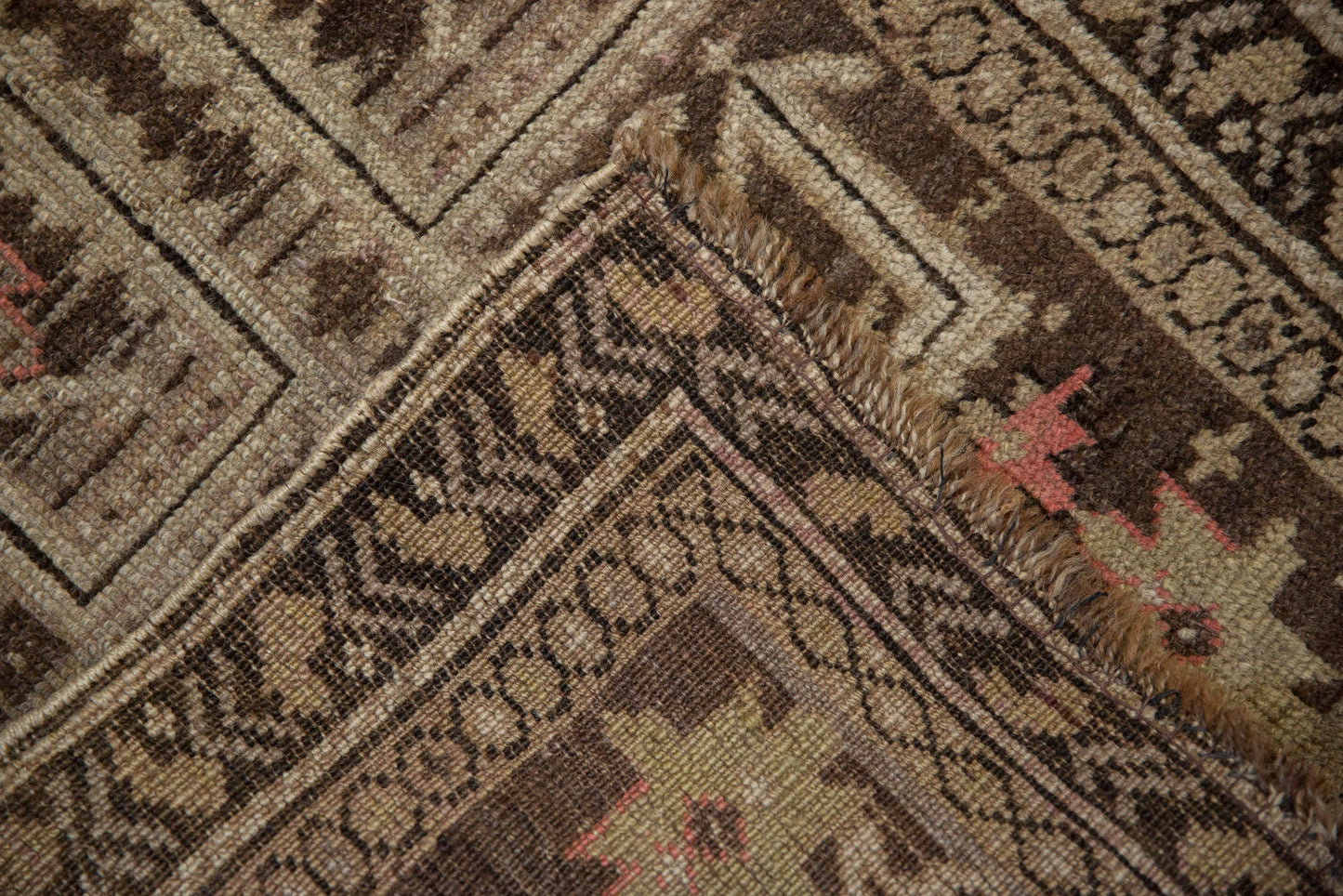 2x2.5 Antique Caucasian Square Rug Mat