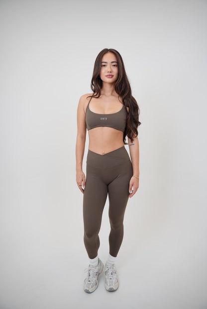 My Time Is Divine Brown Cross-Back Butter Soft Bra