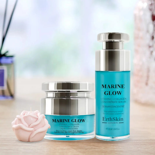 Serum 30ml+ Marine Glow Vitamin C Concentrate Cream 50ml