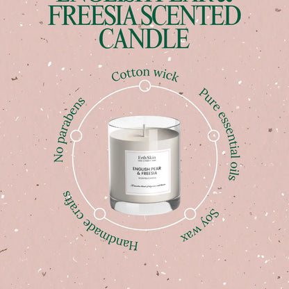 English Pear & Freesia Scented Candle