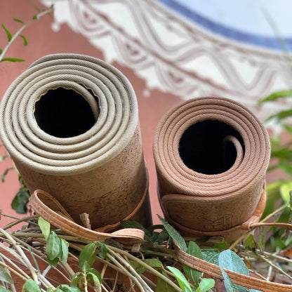 Ahimsa - Comfort Solid Cork Yoga Mat  6.5 mm Brown