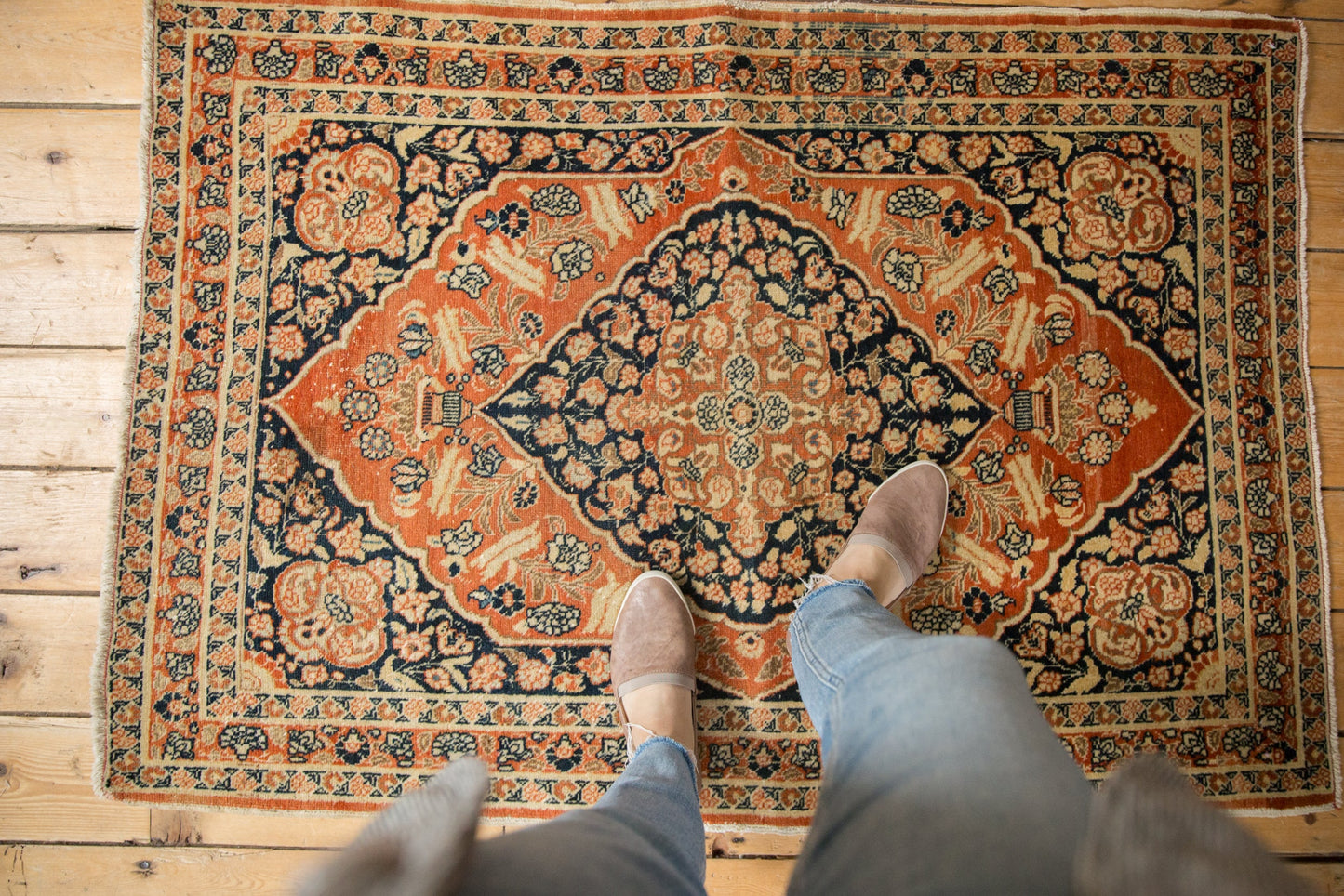 3x4.5 Antique Tabriz Rug