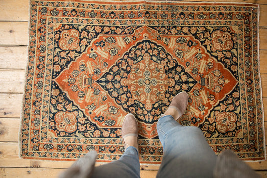 3x4.5 Antique Tabriz Rug