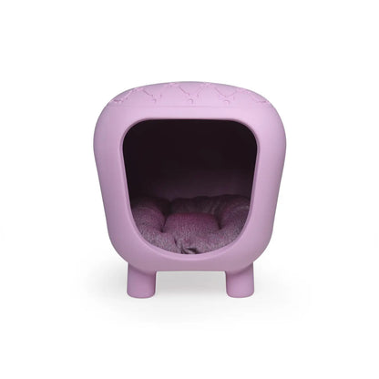 Designer bench and dog house with two-tone inner cushion