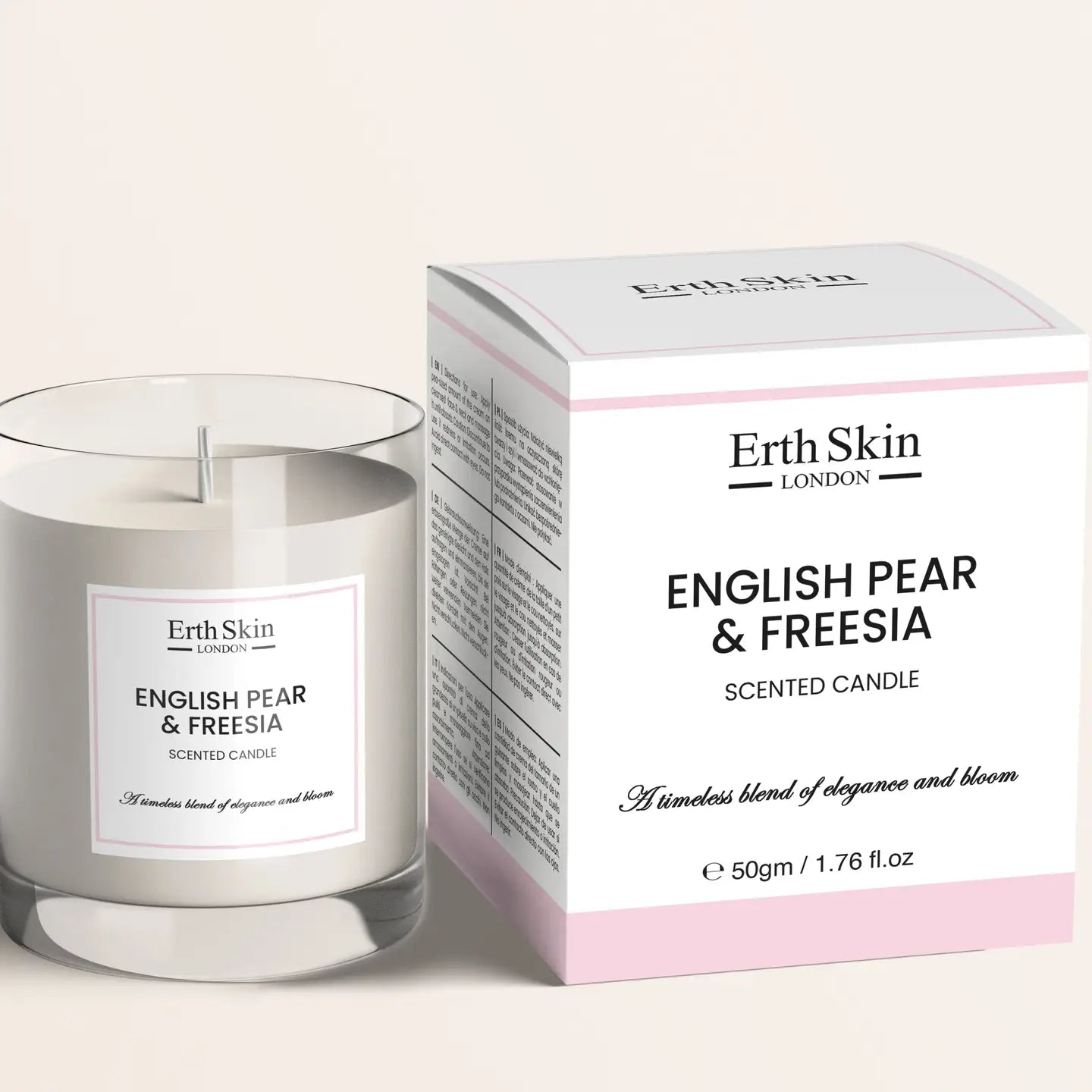 English Pear & Freesia Scented Candle