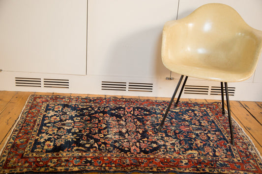 3.5x5 Vintage Distressed Fine Bibikabad Rug