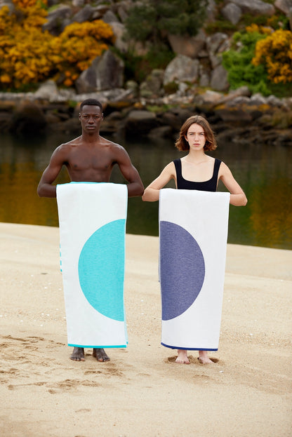 4 Connectable Beach Towels Pack - Moon Collection