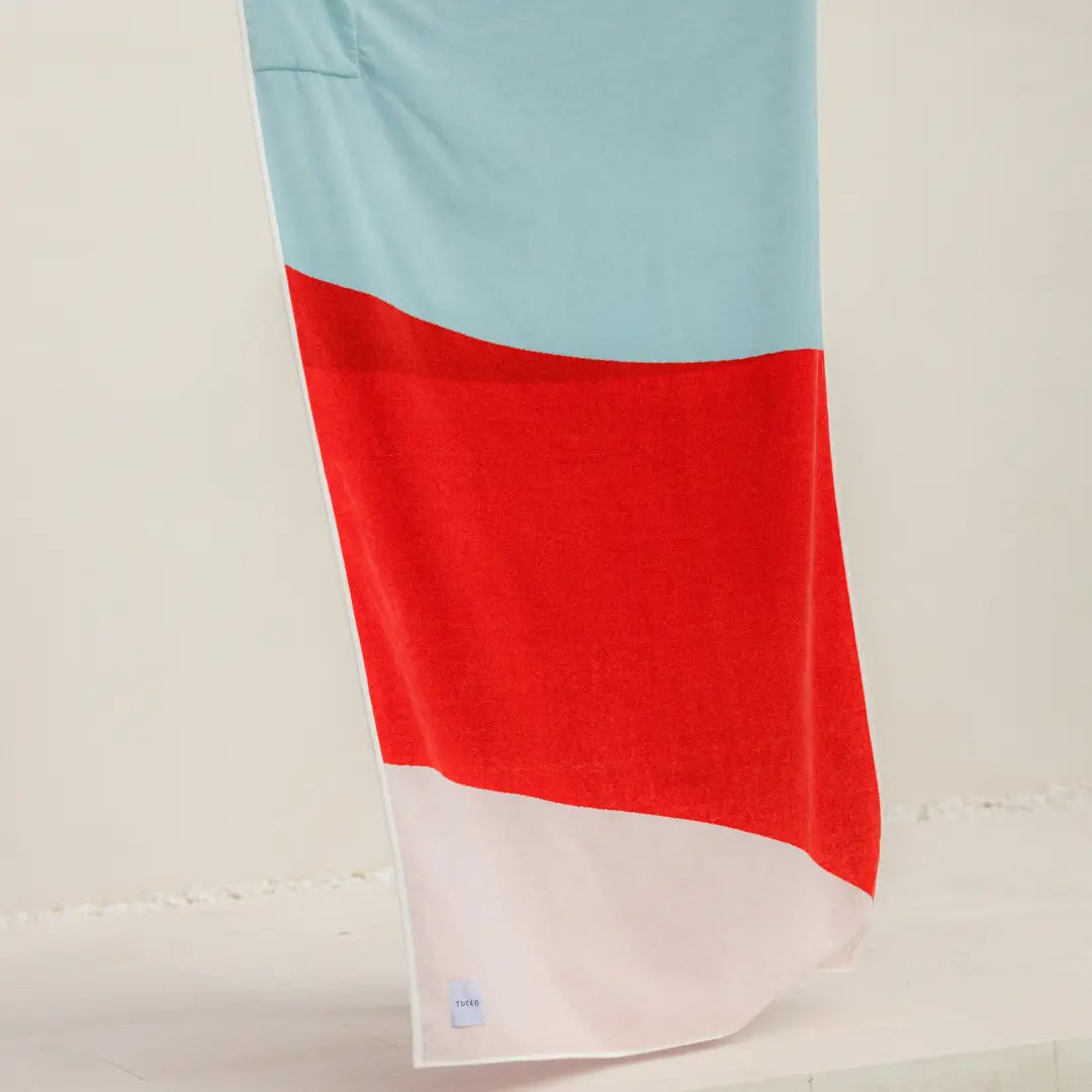 Premium Connectable Beach Towel - Organic Cotton - Berry