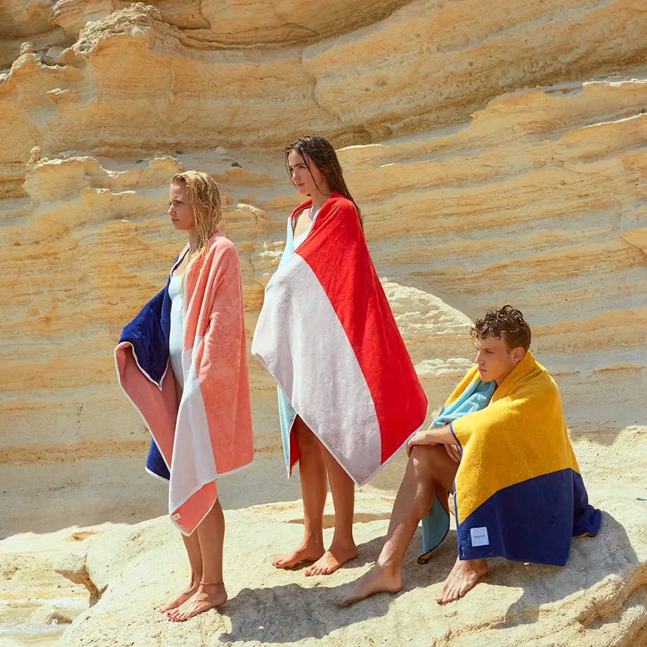 4 Connectable Beach Towels Pack - Vera Collection