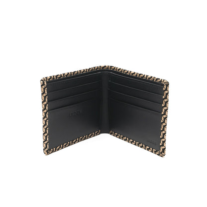 Men's Folded Wallet (Narrow Type) - Chevron-S