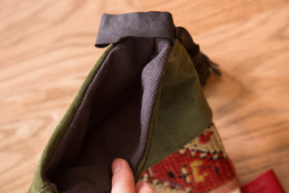 Luxe Heirloom Rug Fragment Stocking Charcoal