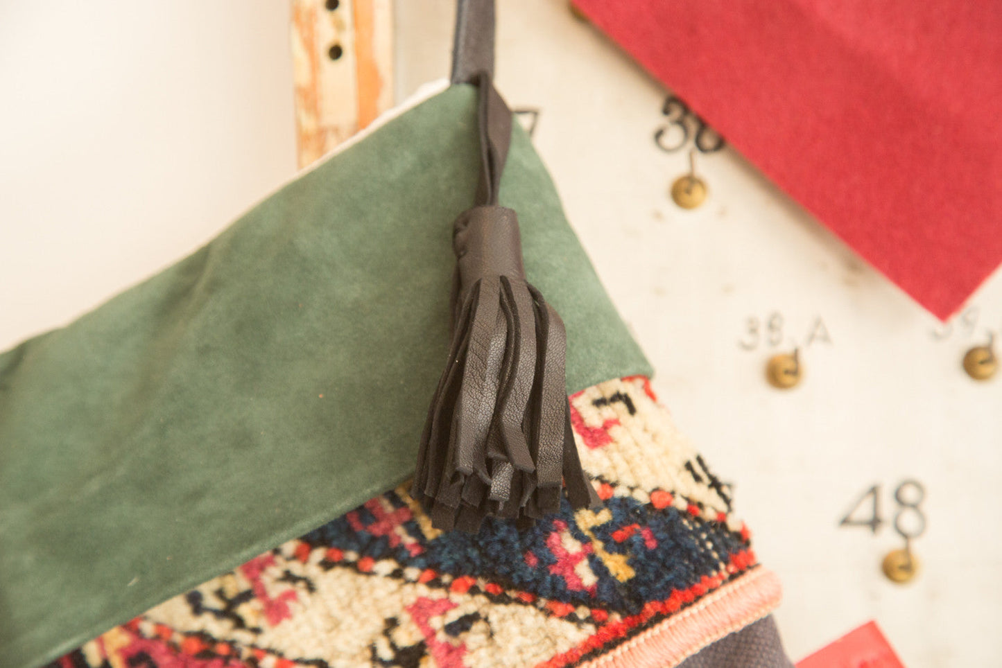 Rug Fragment Stocking Green