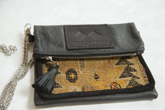 Antique Caucasian Rug Fragment Bag