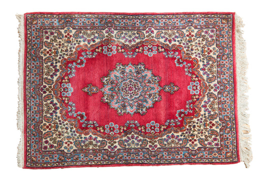 4x5.5 Vintage Kerman Rug