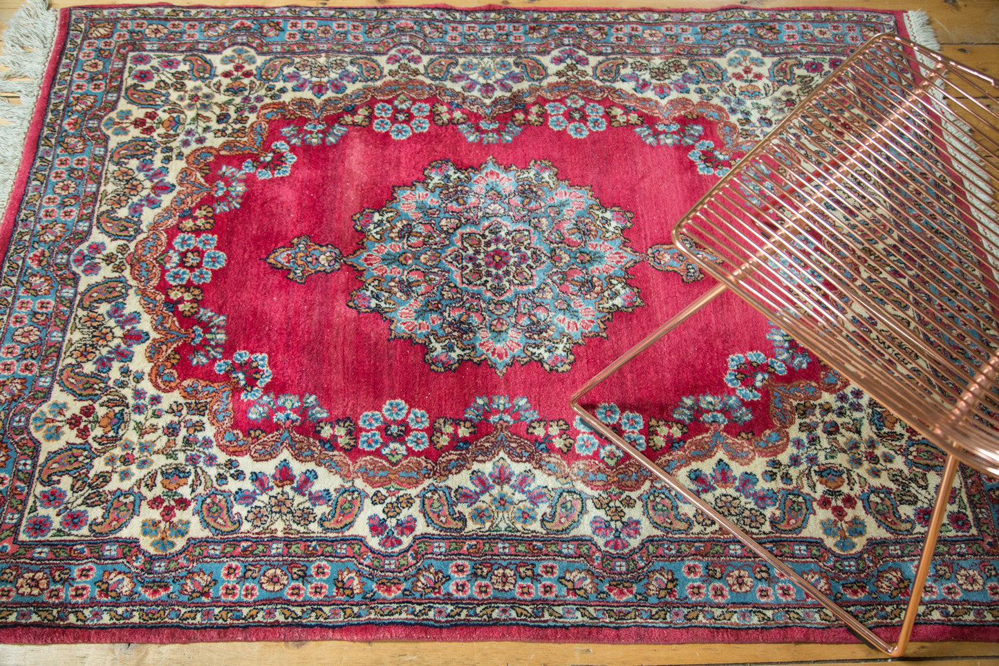 4x5.5 Vintage Kerman Rug