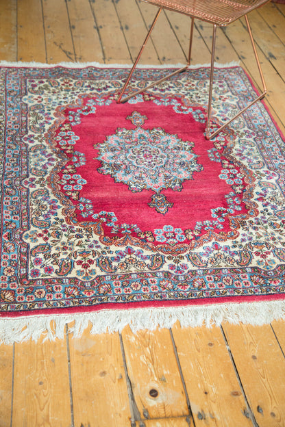 4x5.5 Vintage Kerman Rug