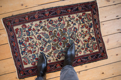 2x3 Antique Fine Hamadan Rug Mat