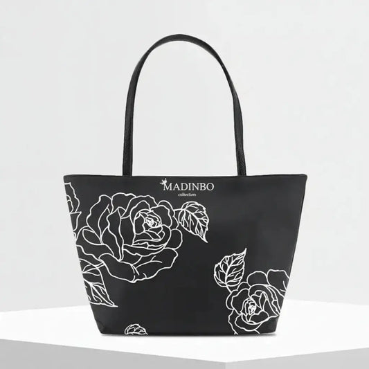 Shopper with Vase - Made in Italy - Roses