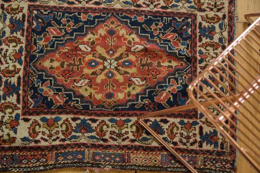 2x2.5 Antique West Persian Square Bag Face Rug Mat