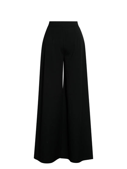 Aleeza Black Wide Leg Suit Pants