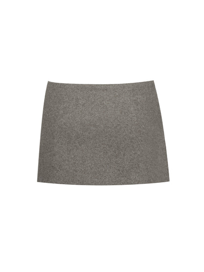 Osira Taupe Low-Waisted Micro Skort