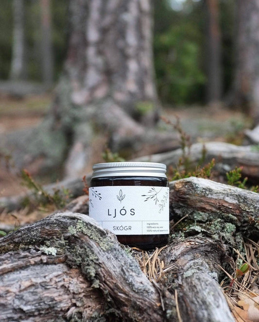 SKÓGR - Fir & Pine Soy Candle | Handmade in Norway