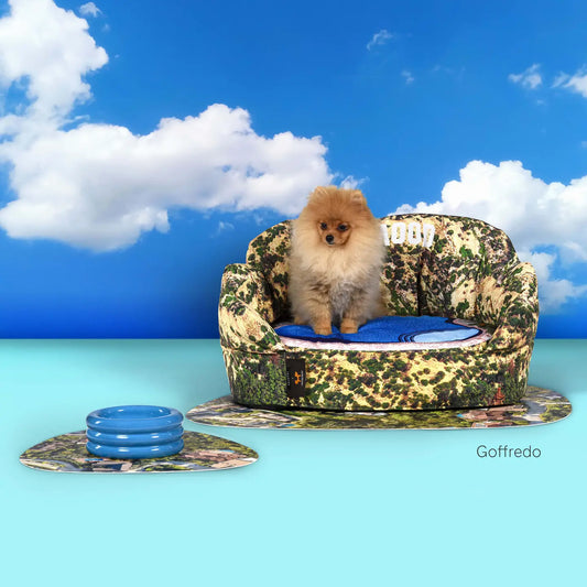 Removable Doghouse Set+Waterproof Underdoghouse Mat