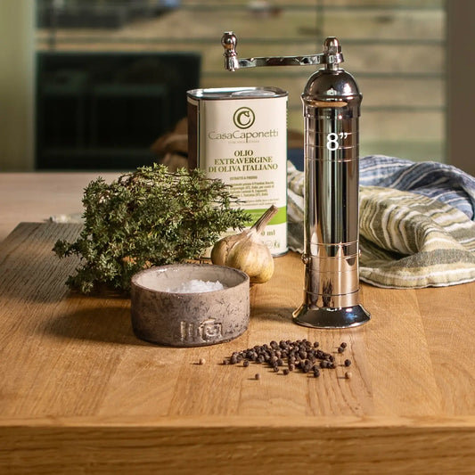 The Original 'chrome Mill' - Polished 8" Salt Grinder