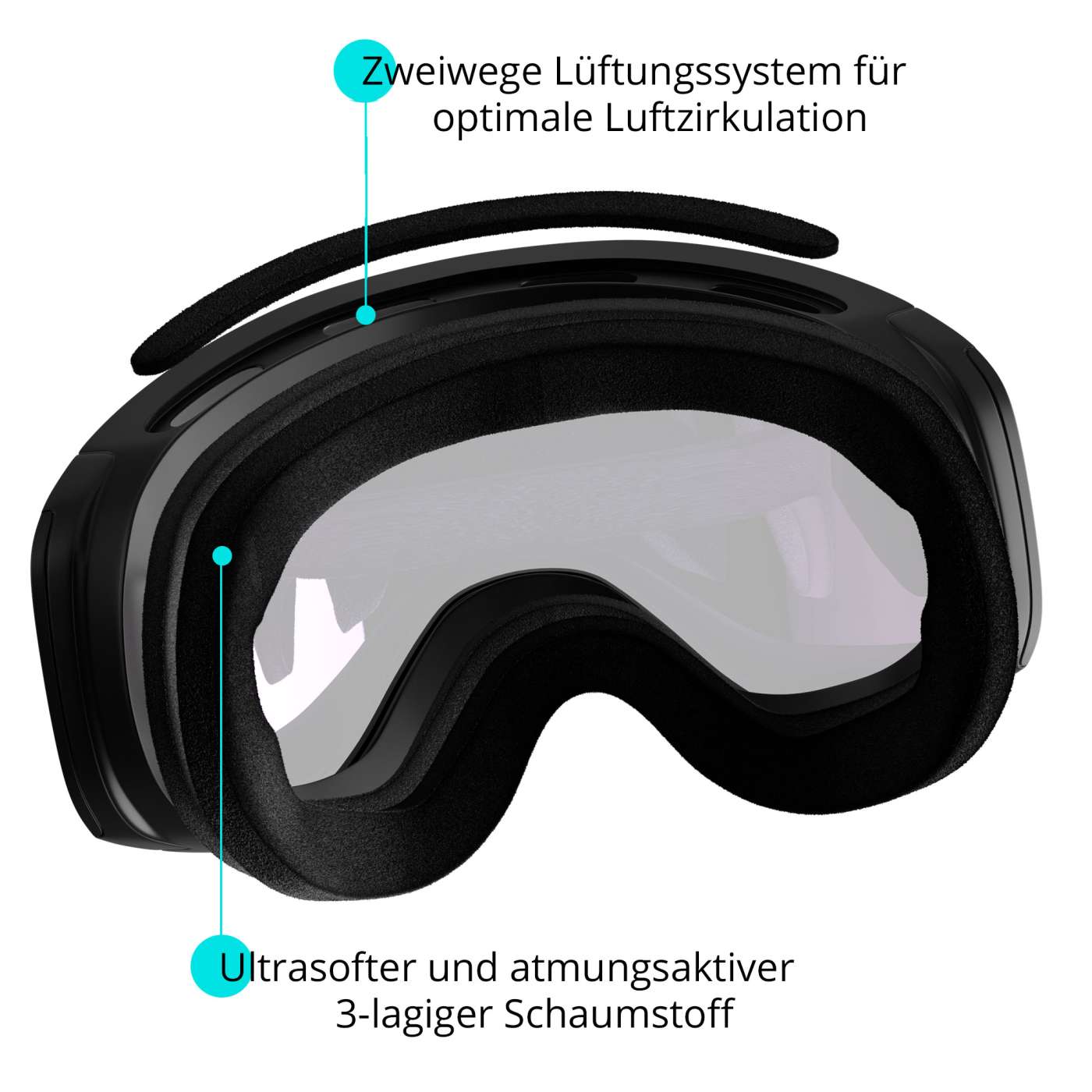 Tweak-X Ski and Snowboard Goggles - Pink Salt