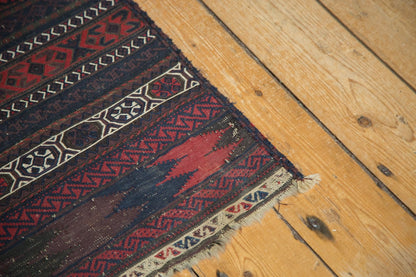 1.5x10.5 Antique Belouch Soumac Rug Runner