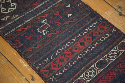 1.5x10.5 Antique Belouch Soumac Rug Runner