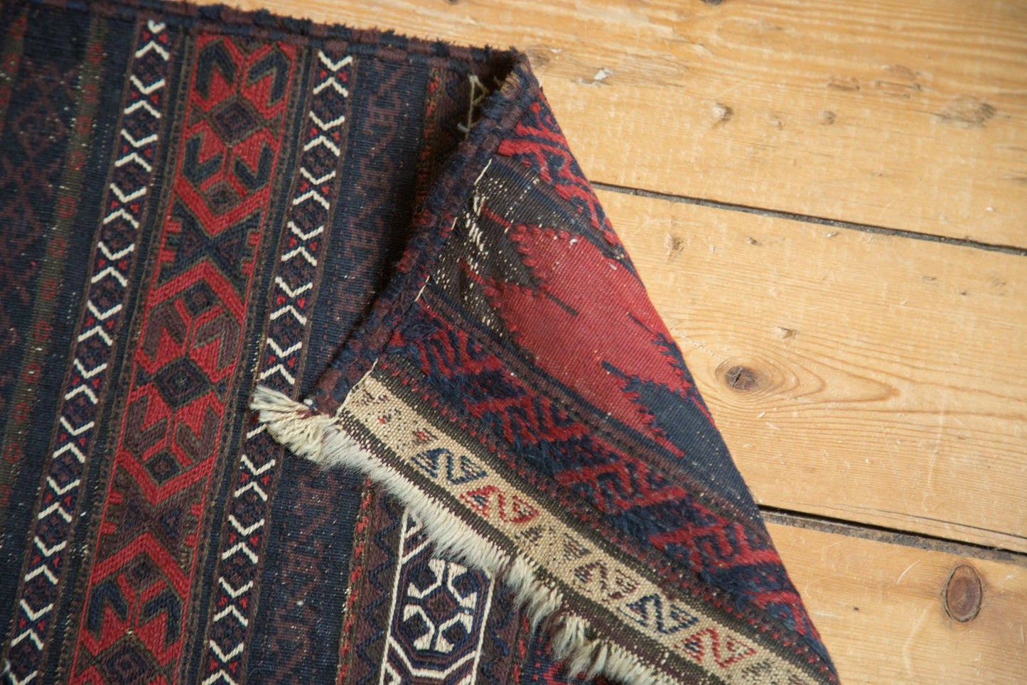 1.5x10.5 Antique Belouch Soumac Rug Runner