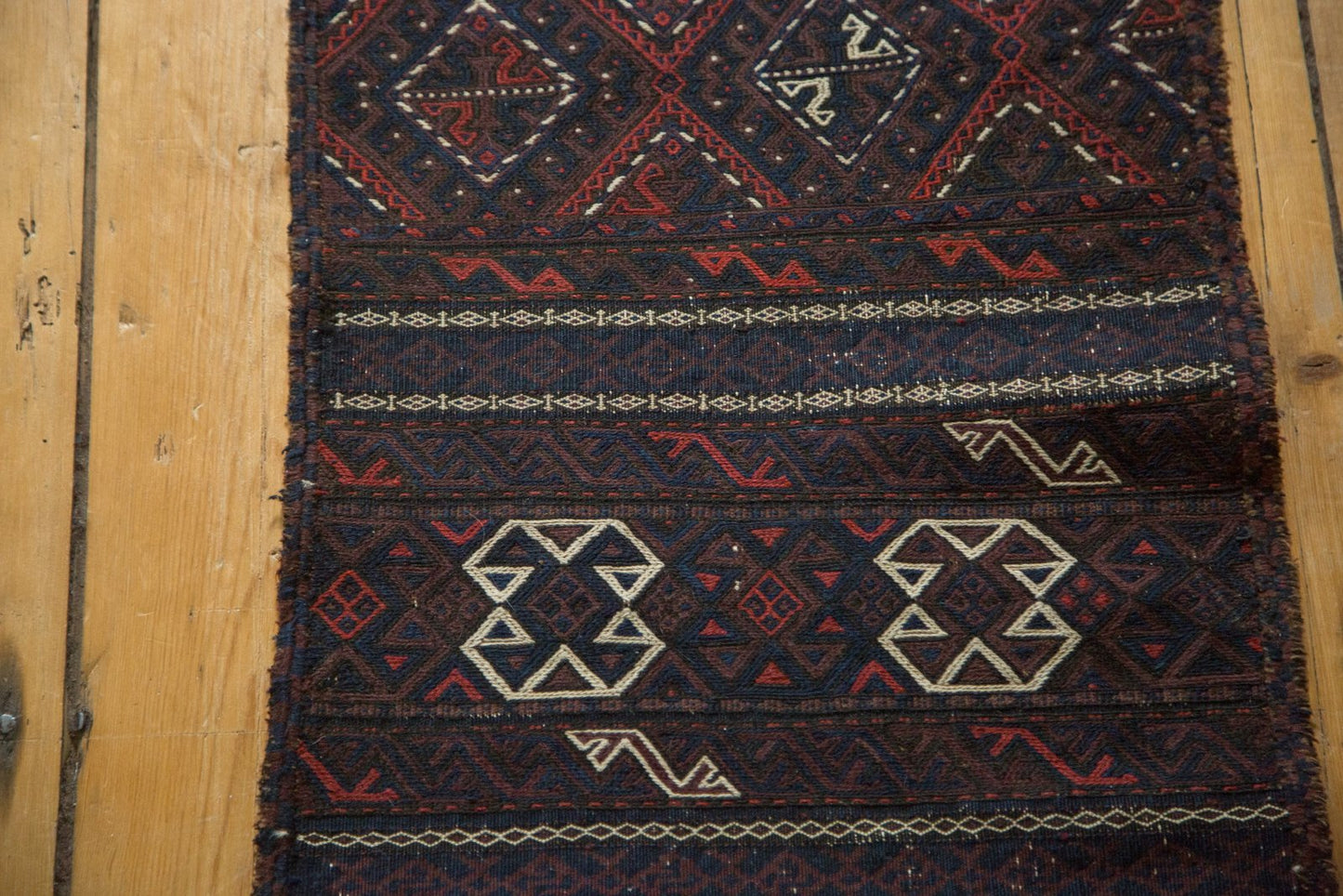 1.5x10.5 Antique Belouch Soumac Rug Runner